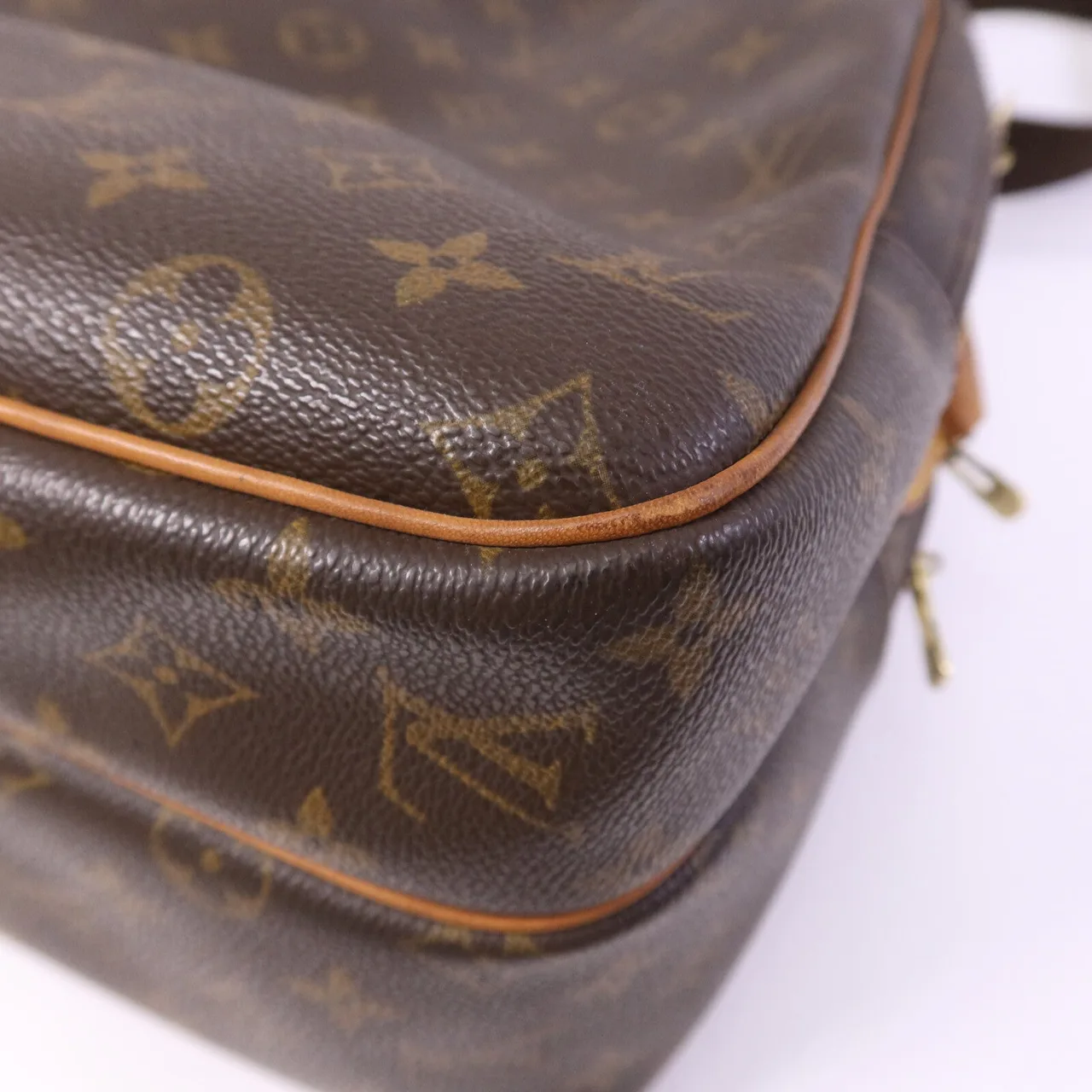 LOUIS VUITTON Reporter M45252 Shoulder Bag Coated Canvas 棕色 Coated Canvas Rank B - Thumbnail 13