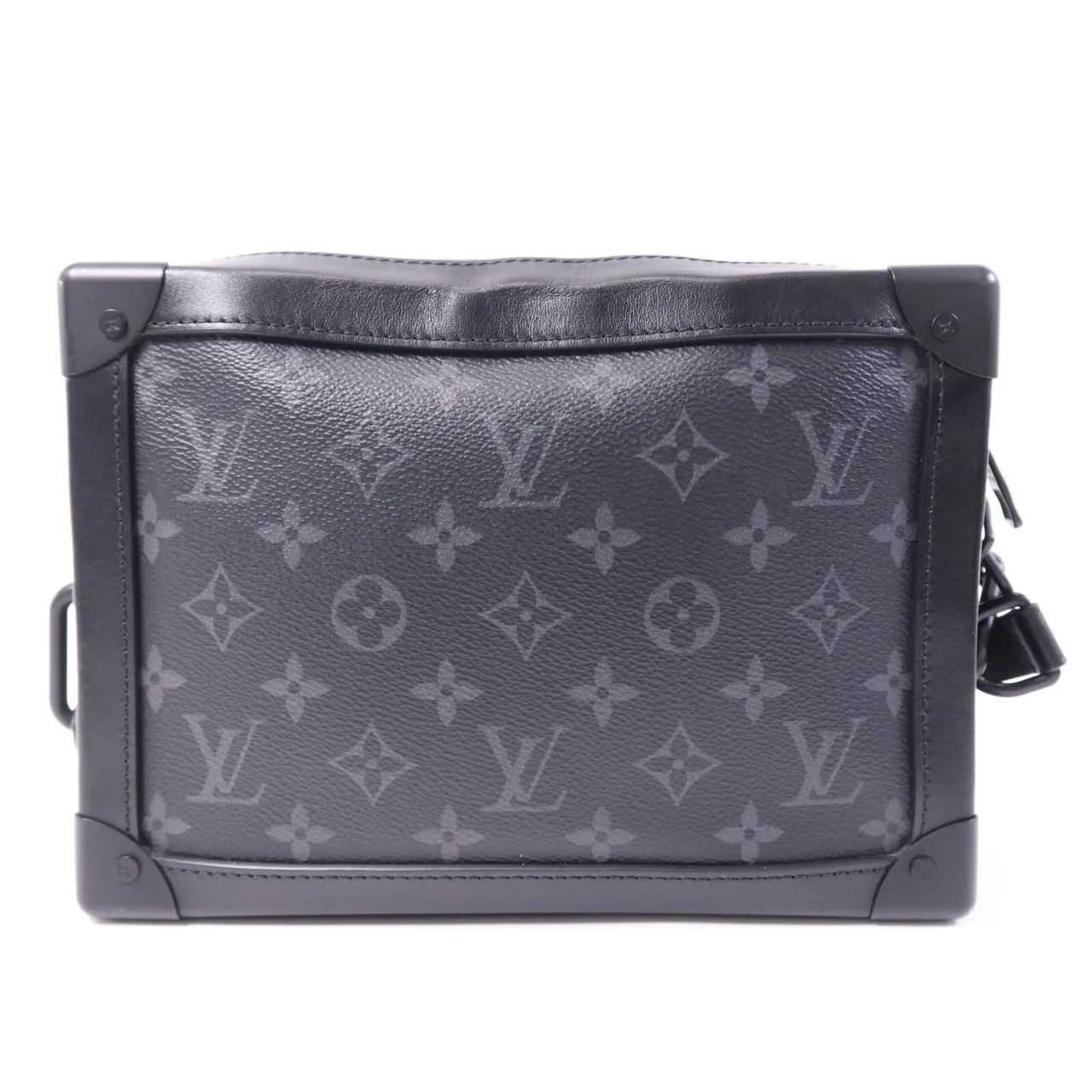 LOUIS VUITTON Soft Trunk M44730 肩背包 塗層帆布 黑色 / Black 塗層帆布 中古品B - 縮圖 2