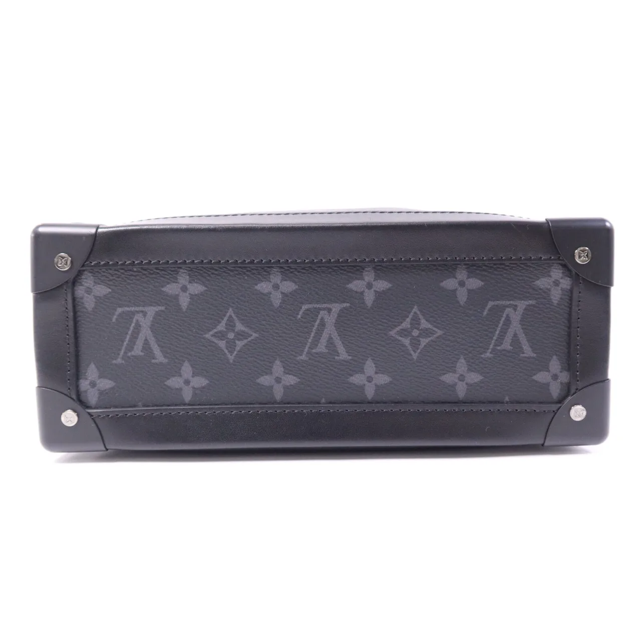 LOUIS VUITTON Soft Trunk M44730 肩背包 塗層帆布 黑色 / Black 塗層帆布 中古品B - 縮圖 4