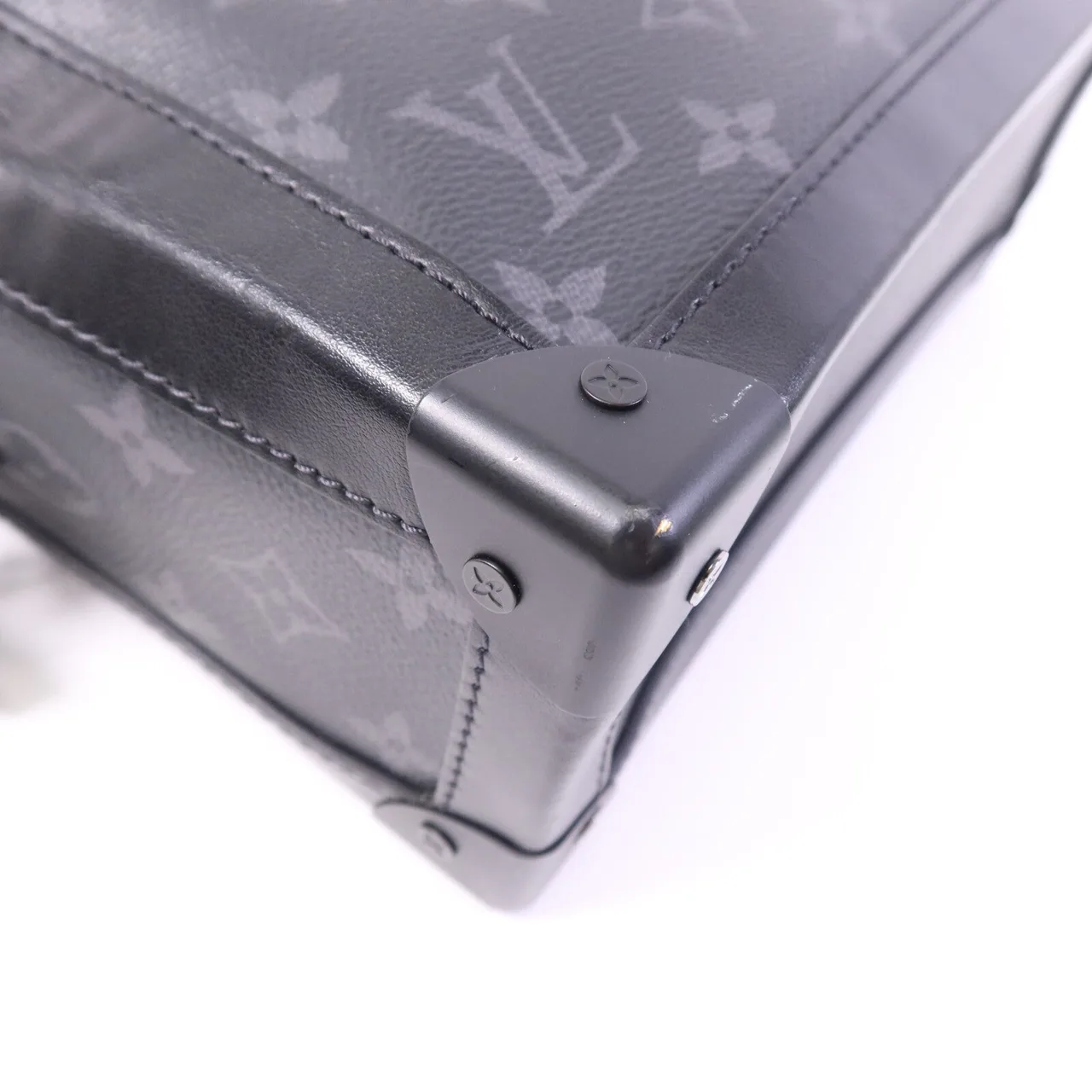 LOUIS VUITTON Soft Trunk M44730 肩背包 塗層帆布 黑色 / Black 塗層帆布 中古品B - 縮圖 12