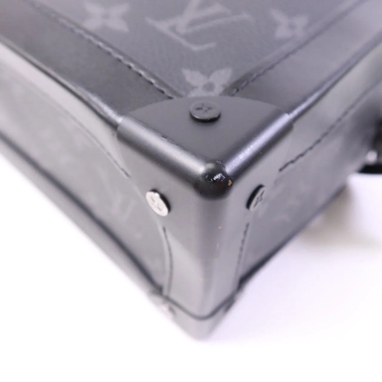 LOUIS VUITTON Soft Trunk M44730 肩背包 塗層帆布 黑色 / Black 塗層帆布 中古品B - 縮圖 13