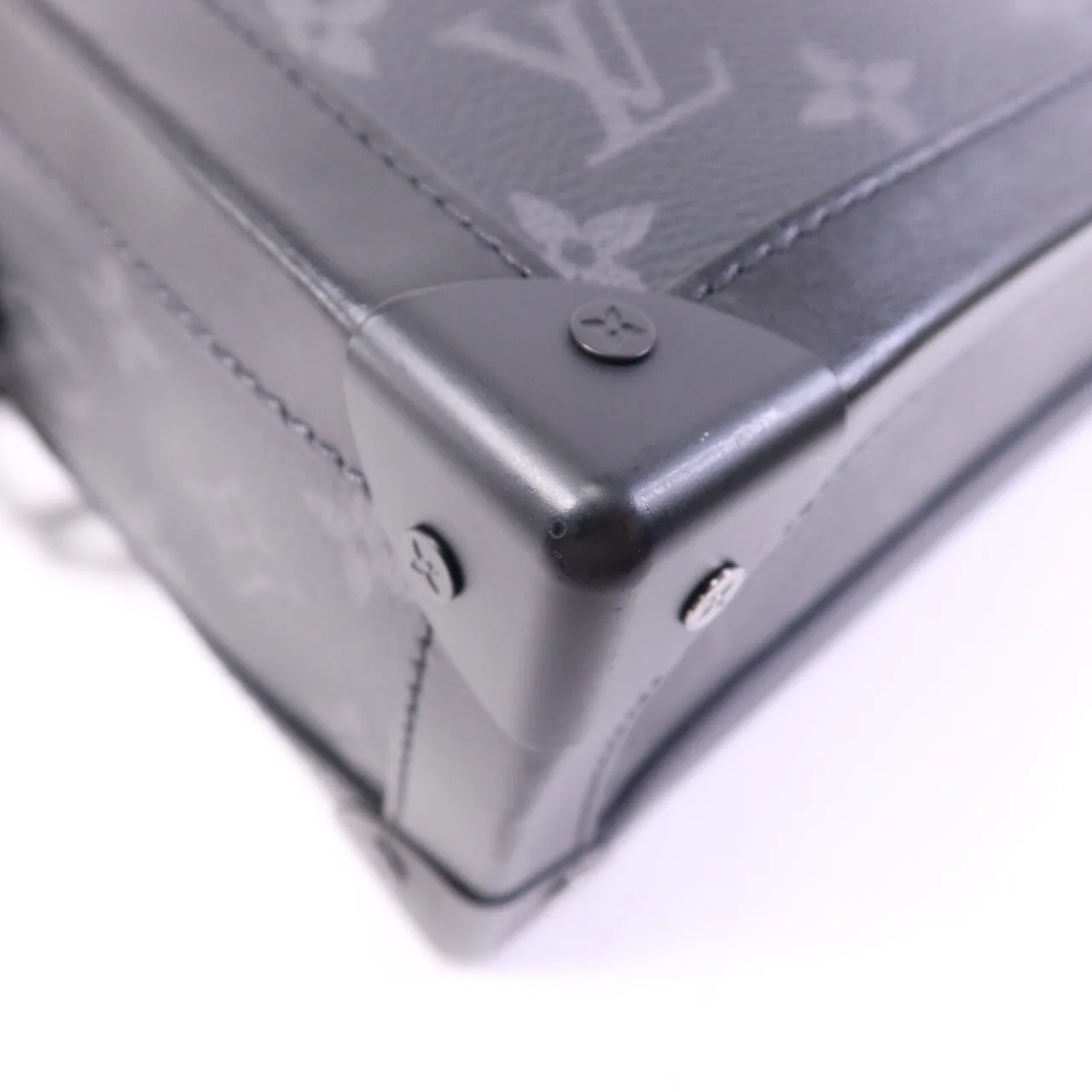 LOUIS VUITTON Soft Trunk M44730 肩背包 塗層帆布 黑色 / Black 塗層帆布 中古品B - 縮圖 14