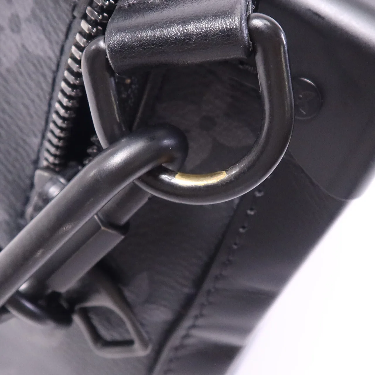 LOUIS VUITTON Soft Trunk M44730 肩背包 塗層帆布 黑色 / Black 塗層帆布 中古品B - 縮圖 15