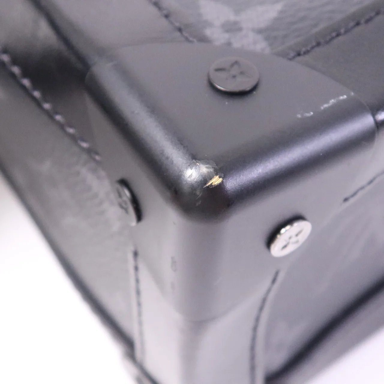 LOUIS VUITTON Soft Trunk M44730 肩背包 塗層帆布 黑色 / Black 塗層帆布 中古品B - 縮圖 17