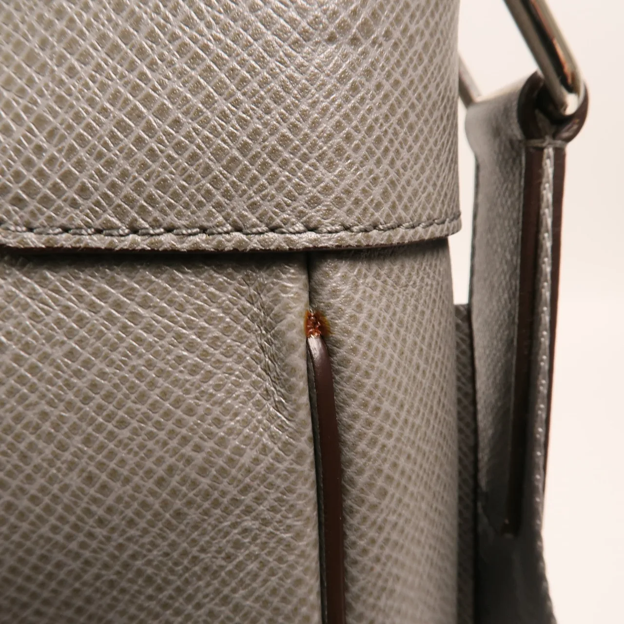 LOUIS VUITTON Roman M32623 肩背包 牛皮 灰色 / Gray 牛皮 中古品B - 縮圖 13