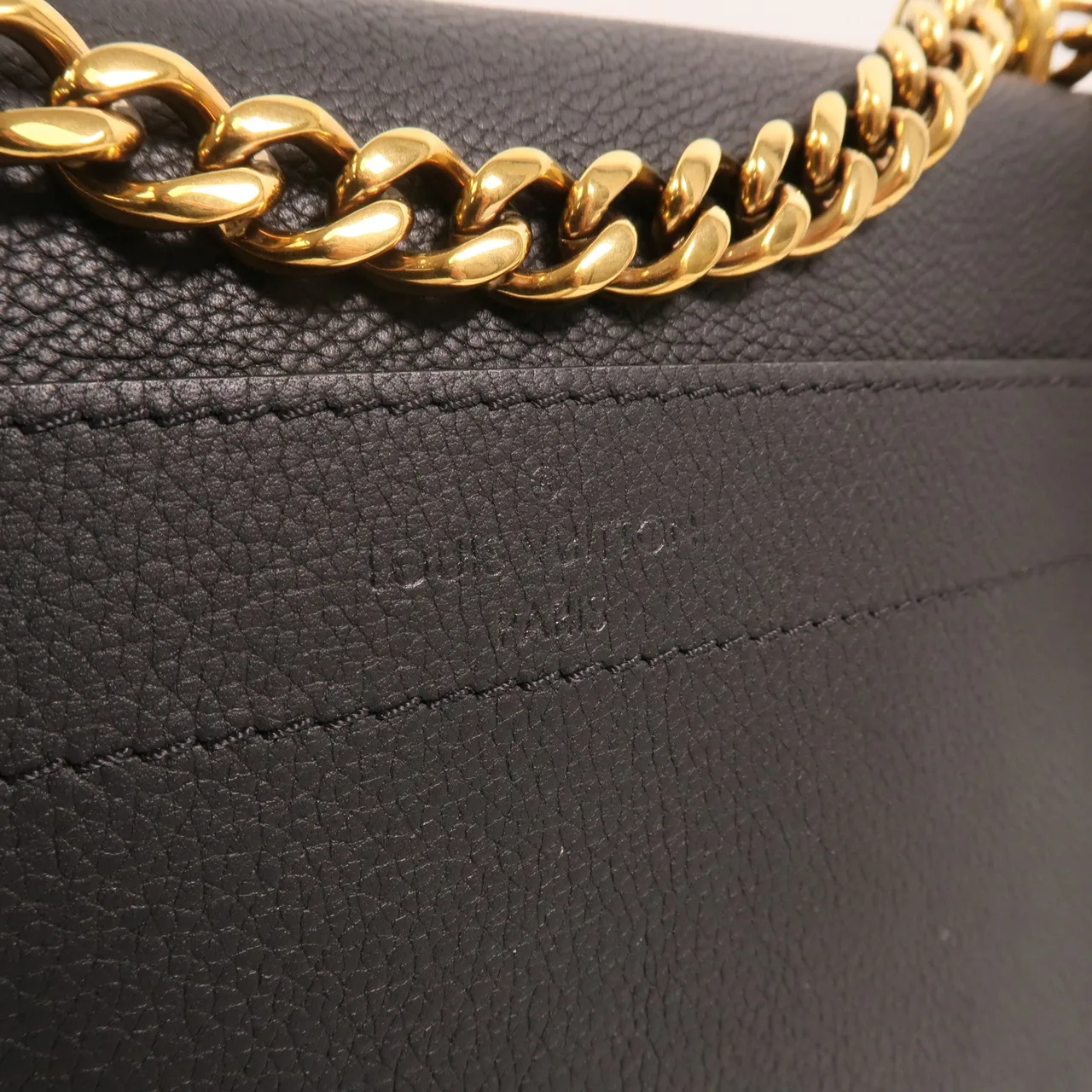 LOUIS VUITTON Lock Me M57073 肩背包 牛皮 黑色 / Black 牛皮 中古品A - 縮圖 13