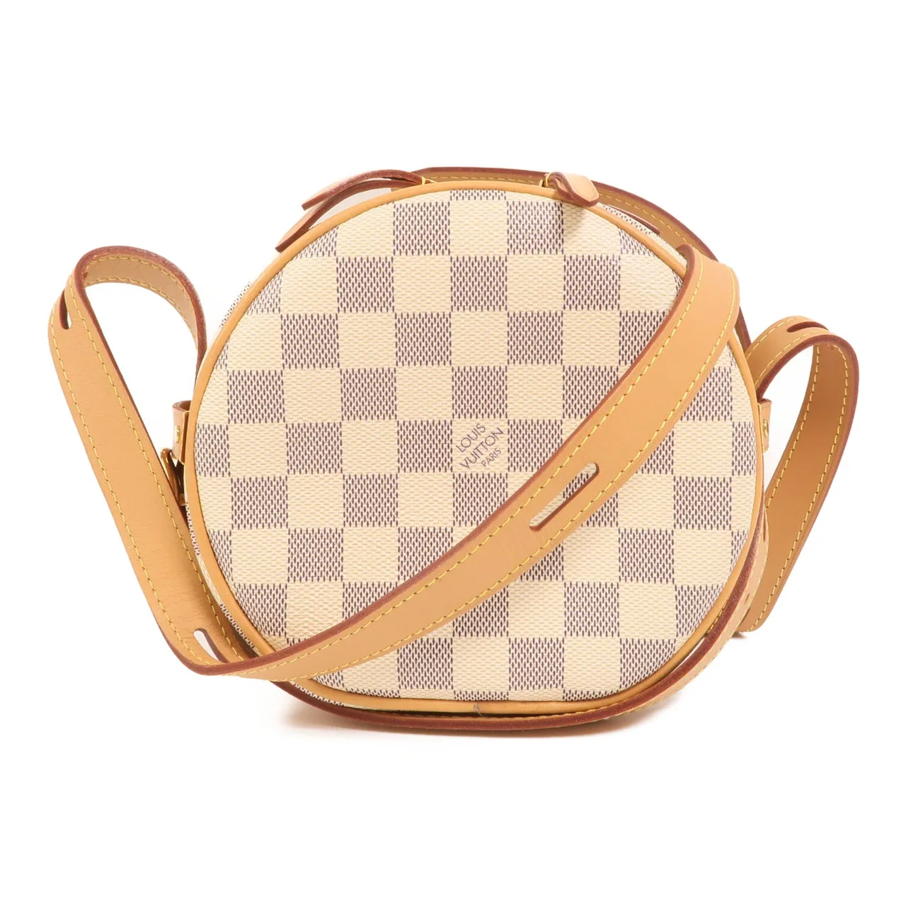 LOUIS VUITTON Boite Chapeau Souple N40333 肩背包 塗層帆布 白色 / White