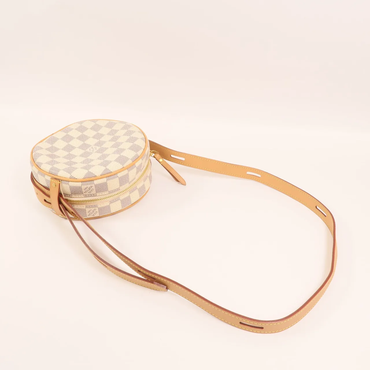LOUIS VUITTON Boite Chapeau Souple N40333 肩背包 塗層帆布 白色 / White 塗層帆布 中古品A - 縮圖 8
