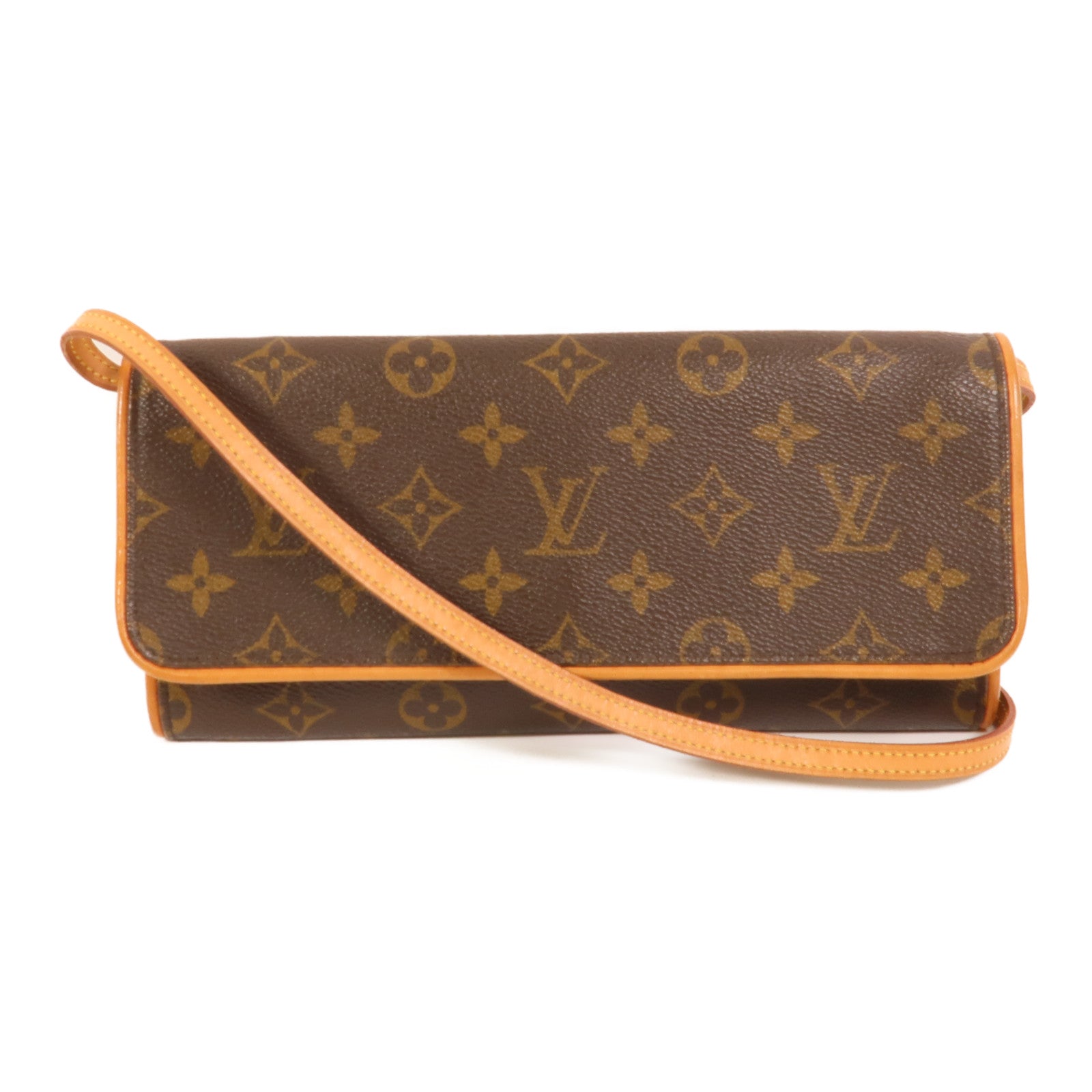 LOUIS VUITTON Pochette Twin M51852 Shoulder Bag Coated Canvas