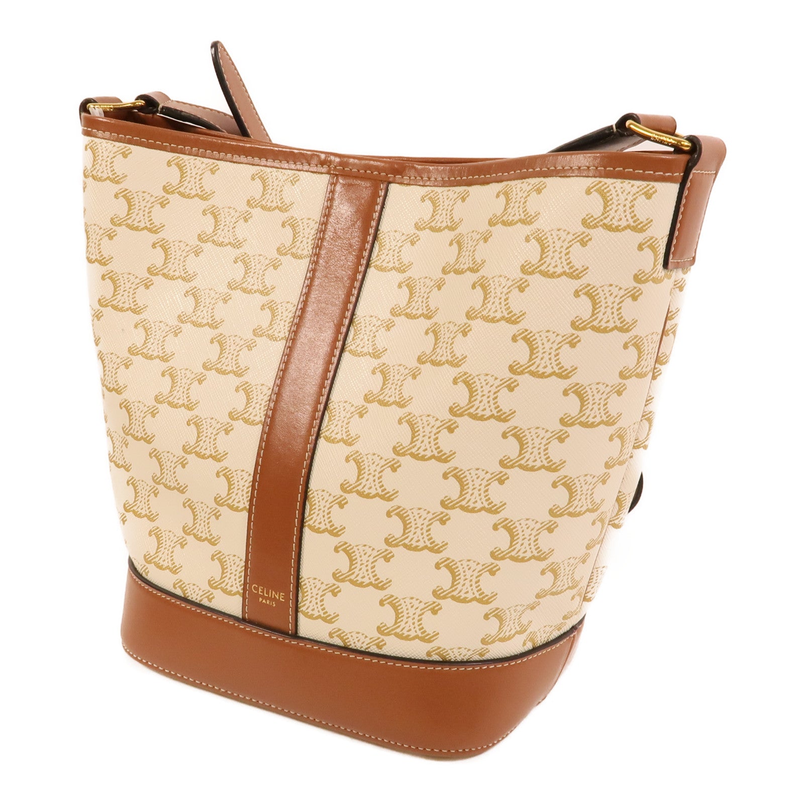 LOUIS VUITTON Bucket Shoulder Bag Coated Canvas 3