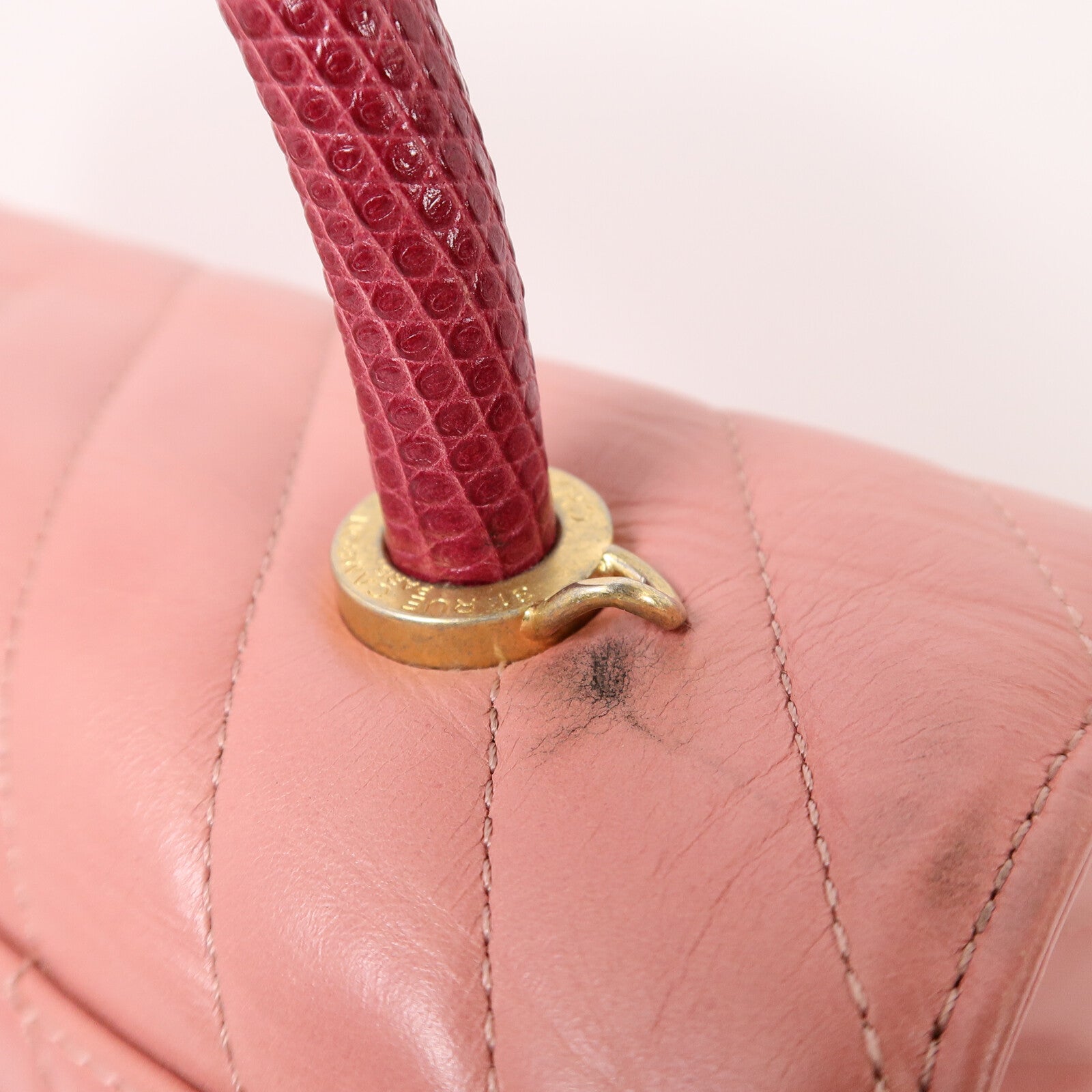 LOUIS VUITTON 2-Way Bag Calfskin 12