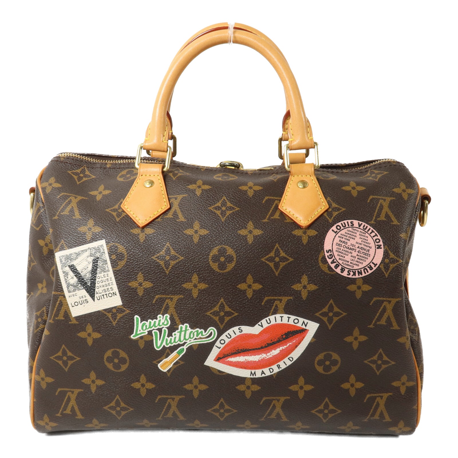 LOUIS VUITTON Speedy Bandouliere 兩用包 塗層帆布 2
