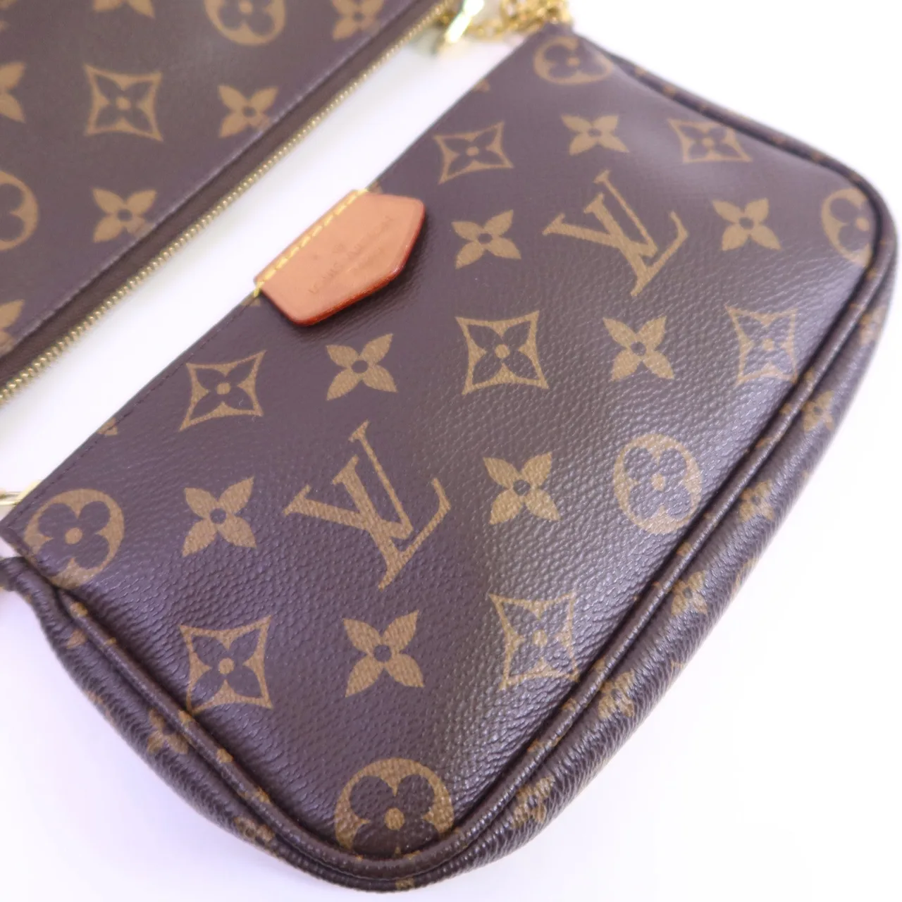 LOUIS VUITTON Multi Pochette M44813 兩用包 塗層帆布 棕色 / 綠色 塗層帆布 中古品B - 縮圖 15