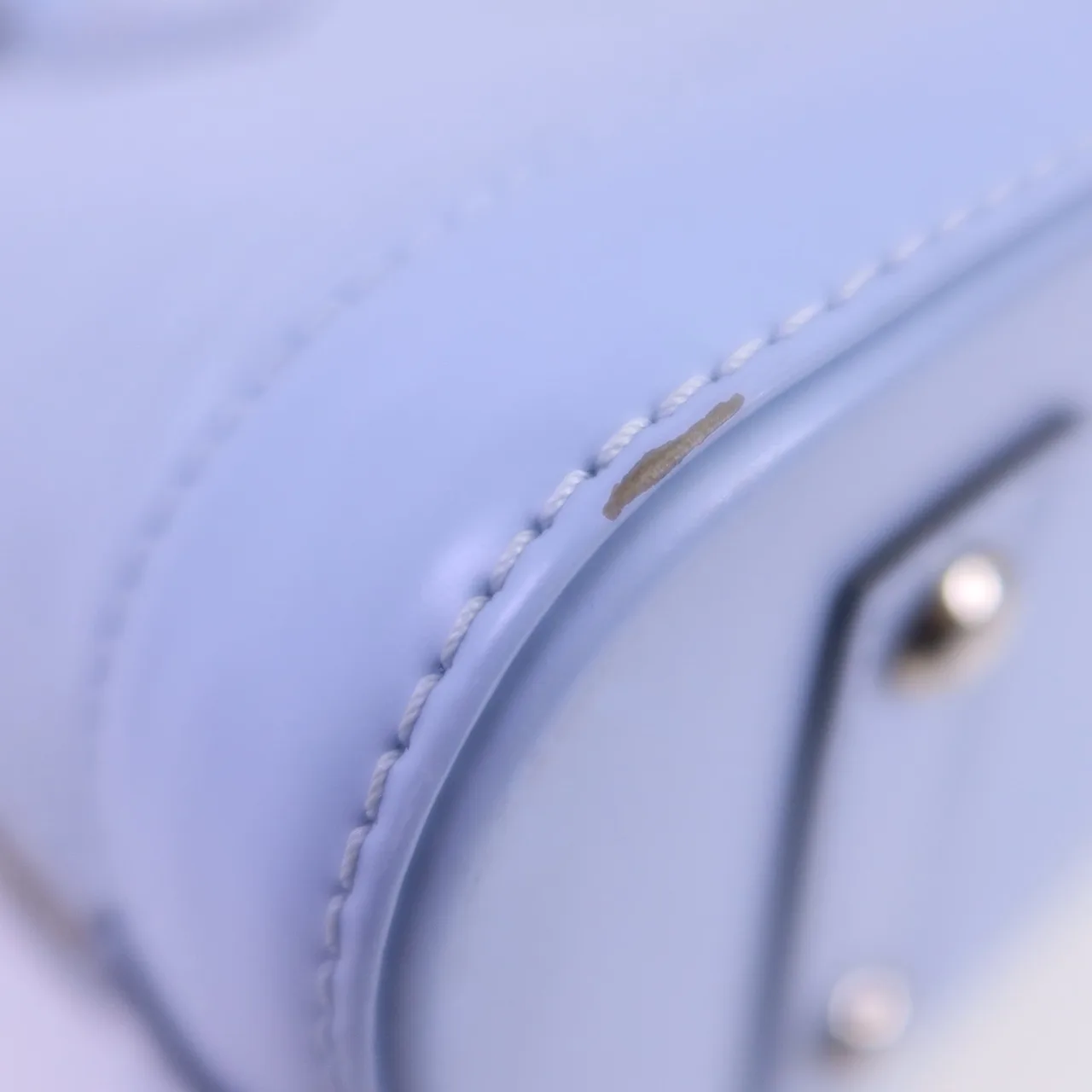 LOUIS VUITTON Alma M59345 兩用包 牛皮 藍色 牛皮 中古品B - 縮圖 6