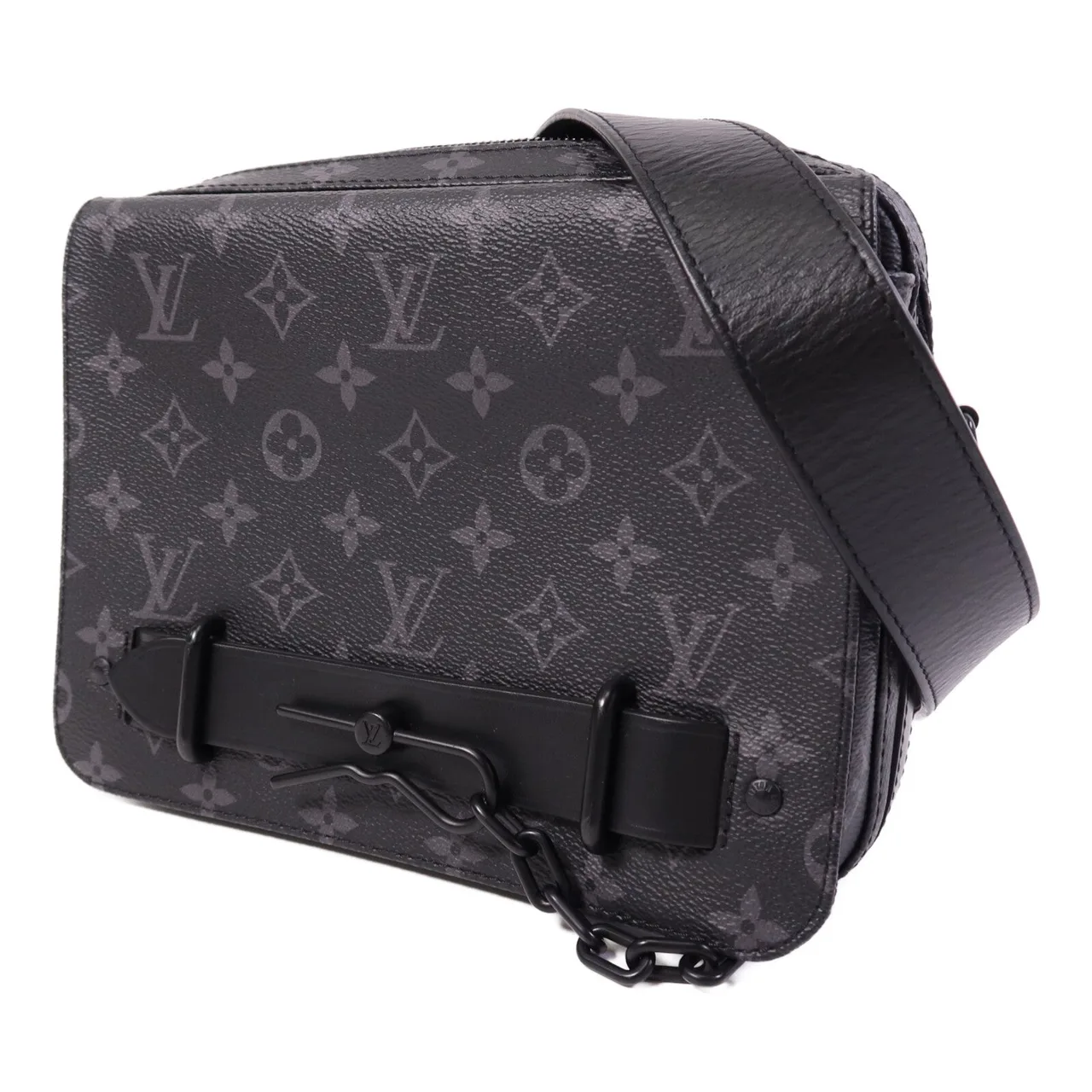 LOUIS VUITTON Steamer M45585 Shoulder Bag Coated Canvas 黑色 / Black Coated Canvas Rank A - Thumbnail 3