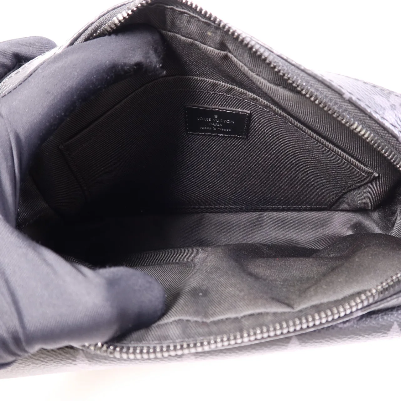 LOUIS VUITTON Steamer M45585 Shoulder Bag Coated Canvas 黑色 / Black Coated Canvas Rank A - Thumbnail 5