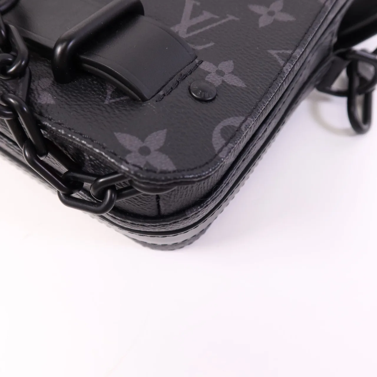 LOUIS VUITTON Steamer M45585 Shoulder Bag Coated Canvas 黑色 / Black Coated Canvas Rank A - Thumbnail 10