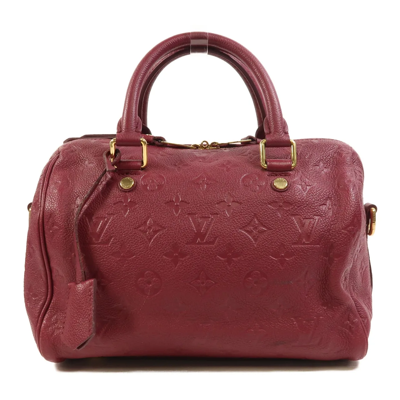 LOUIS VUITTON Speedy Bandouliere M40755 Handbag Leather 紅色 / Red Leather Rank B - Thumbnail 2