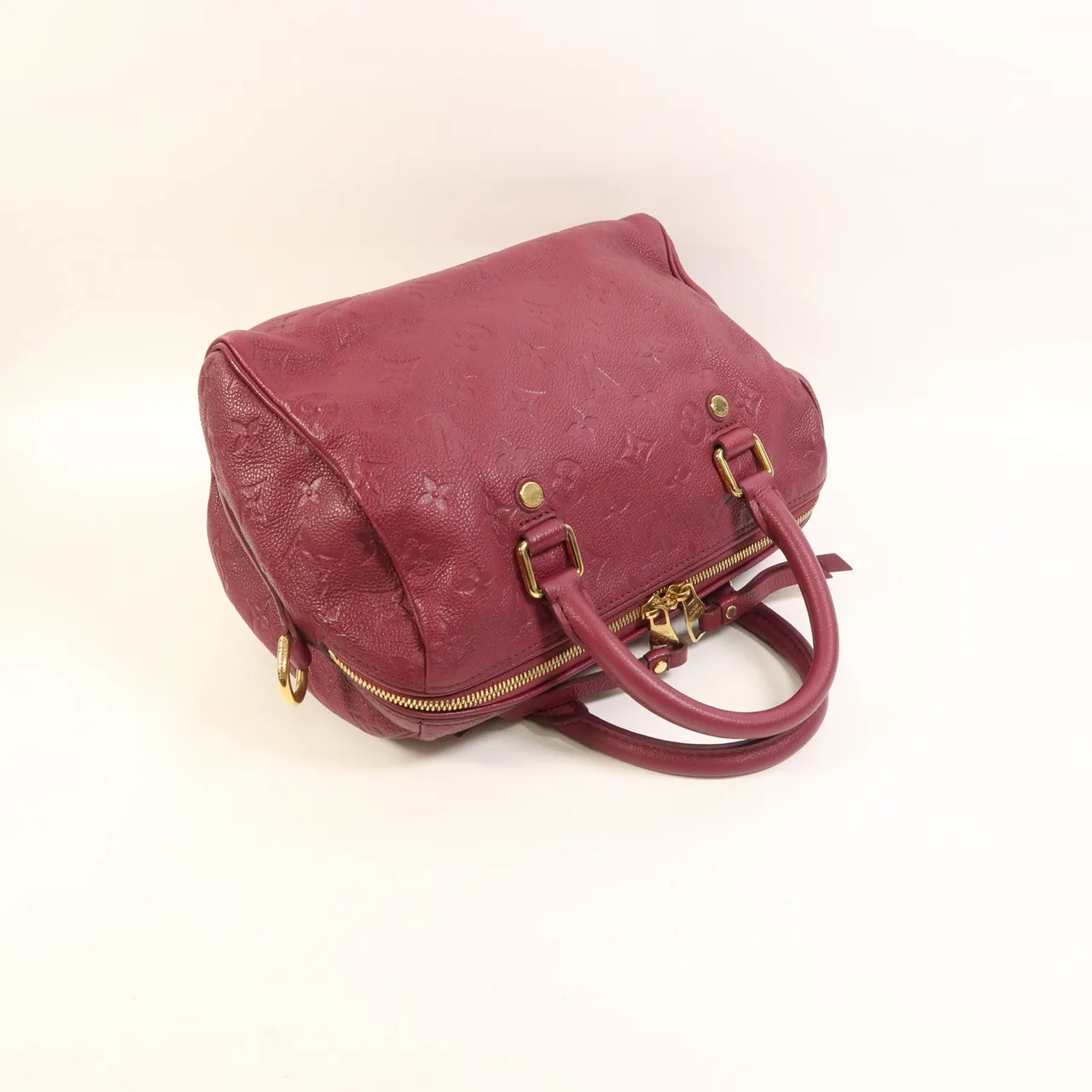LOUIS VUITTON Speedy Bandouliere M40755 Handbag Leather 紅色 / Red Leather Rank B - Thumbnail 8