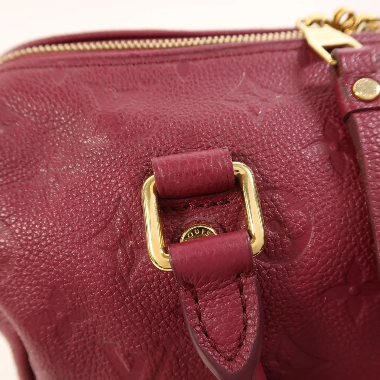 LOUIS VUITTON Speedy Bandouliere M40755 Handbag Leather 紅色 / Red Leather Rank B - Thumbnail 15