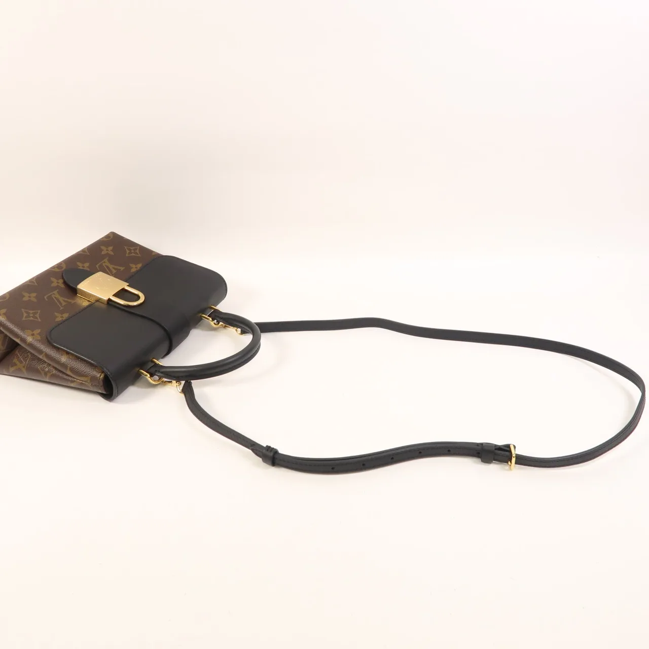 LOUIS VUITTON Locky M44141 2-Way Bag Coated Canvas 棕色 / 黑色 / Black Coated Canvas Rank A - Thumbnail 8