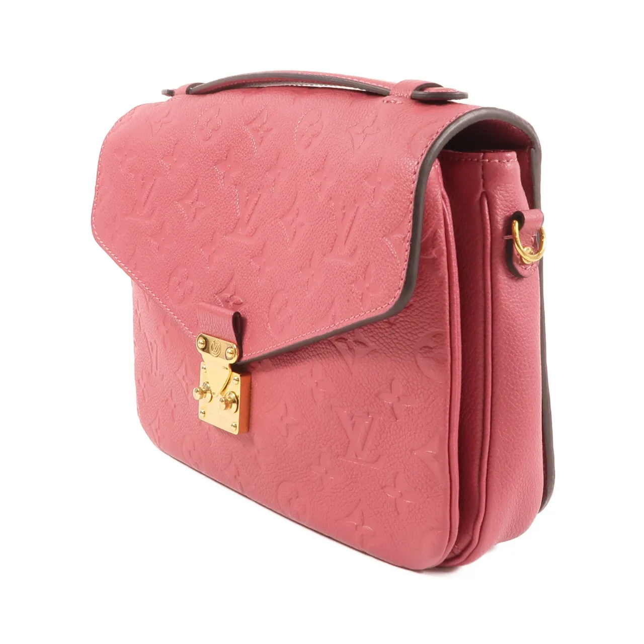 LOUIS VUITTON Pochette Metis M43737 2-Way Bag Calfskin 紅色 Calfskin Rank A - Thumbnail 3