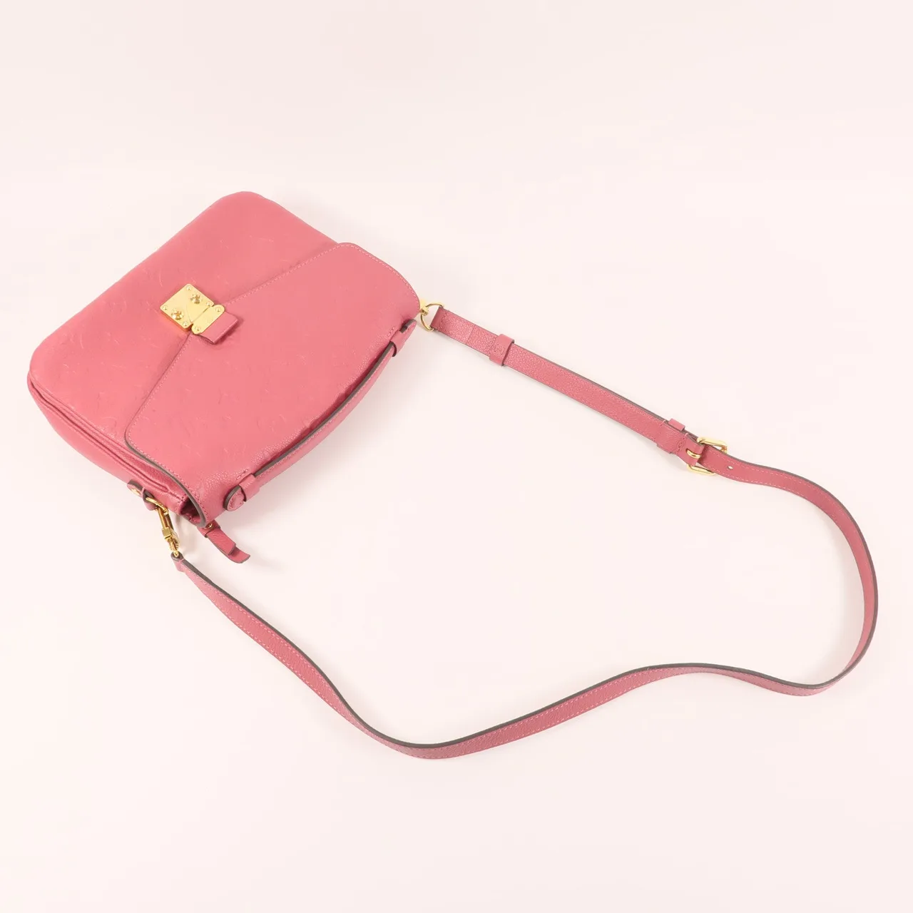 LOUIS VUITTON Pochette Metis M43737 2-Way Bag Calfskin 紅色 Calfskin Rank A - Thumbnail 9