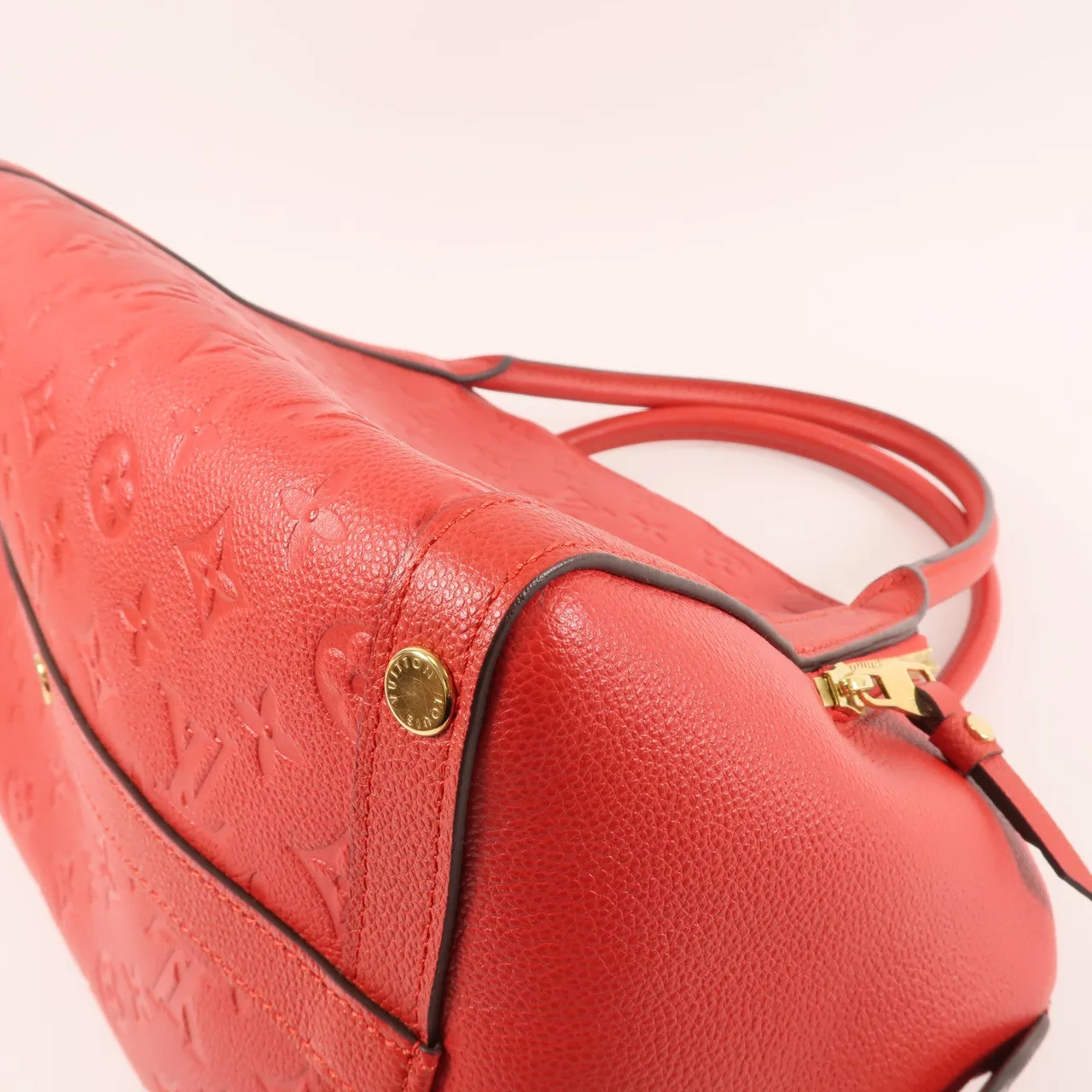 LOUIS VUITTON Marais M41190 Tote Bag Calfskin 紅色 / Red Calfskin Rank A - Thumbnail 7