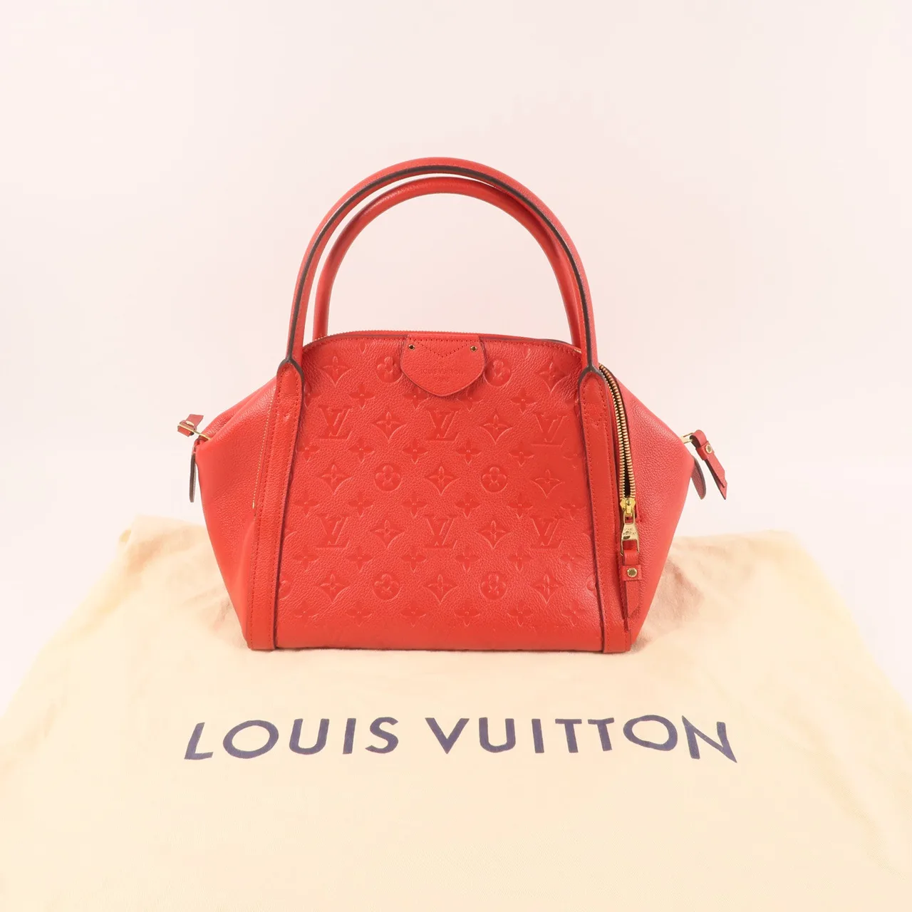 LOUIS VUITTON Marais M41190 Tote Bag Calfskin 紅色 / Red Calfskin Rank A - Thumbnail 11