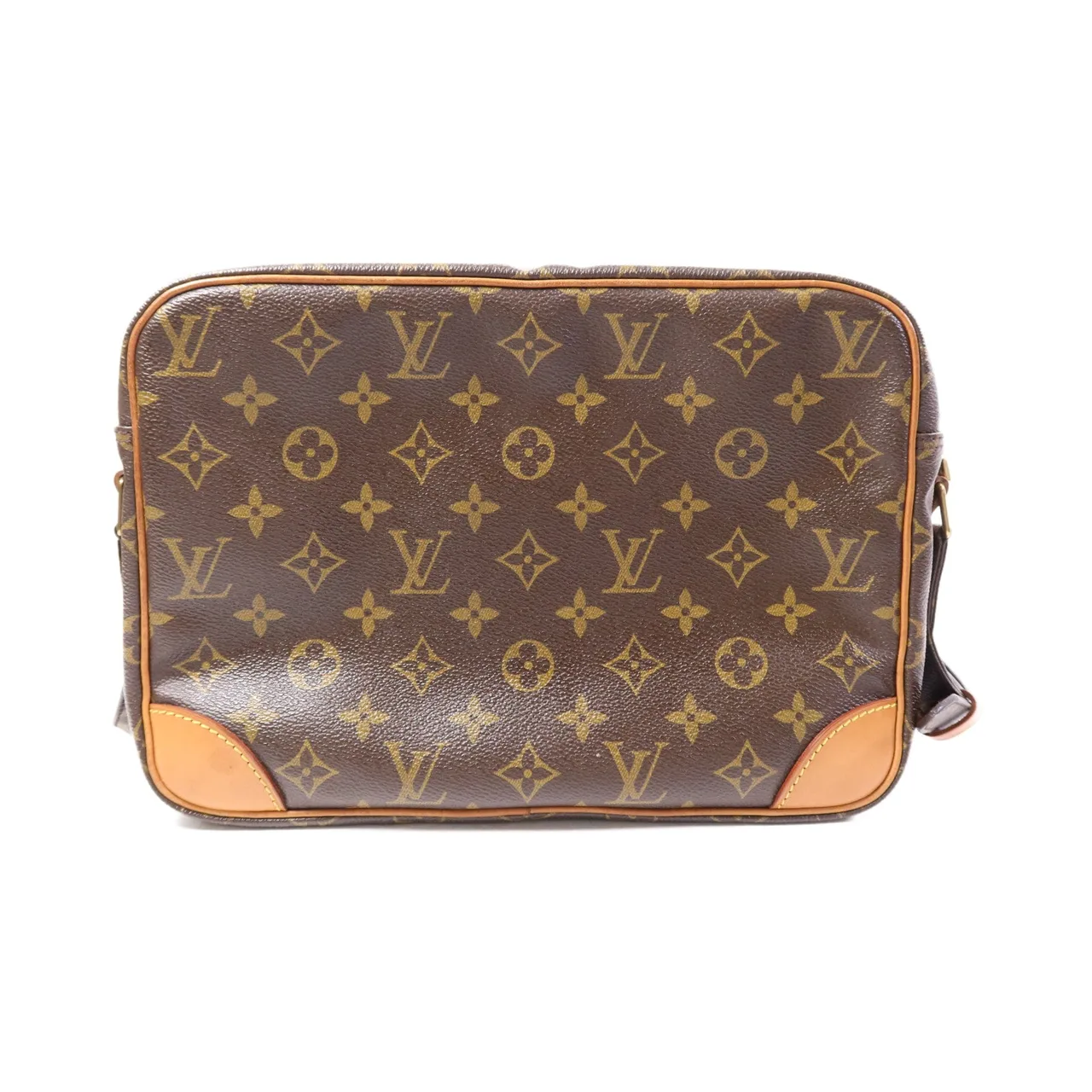 LOUIS VUITTON Nile M45244 Shoulder Bag Coated Canvas 棕色 Coated Canvas Rank B - Thumbnail 2