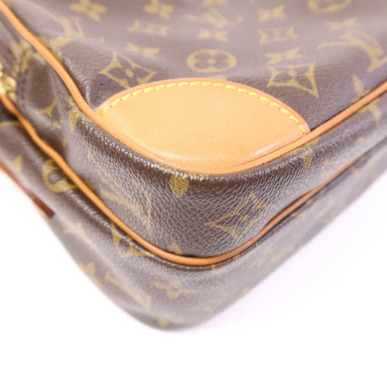 LOUIS VUITTON Nile M45244 Shoulder Bag Coated Canvas 棕色 Coated Canvas Rank B - Thumbnail 6