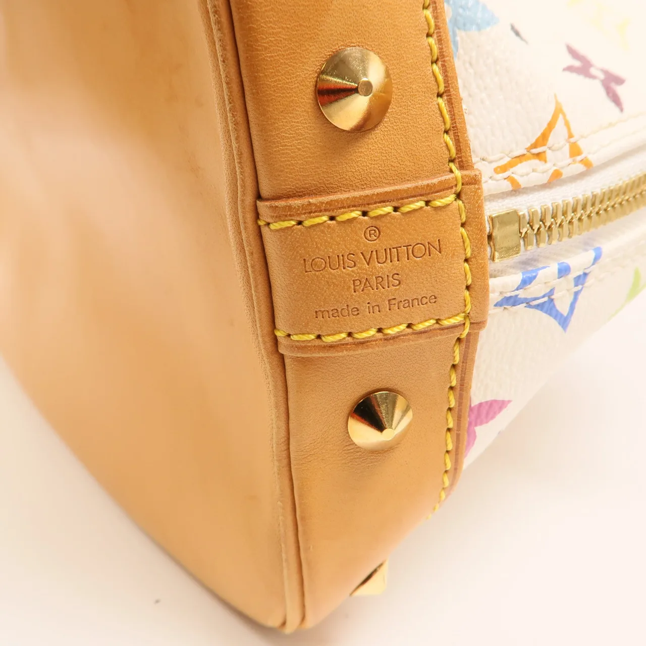 LOUIS VUITTON Alma M92637 Handbag Coated Canvas 白色 Coated Canvas Rank B - Thumbnail 6