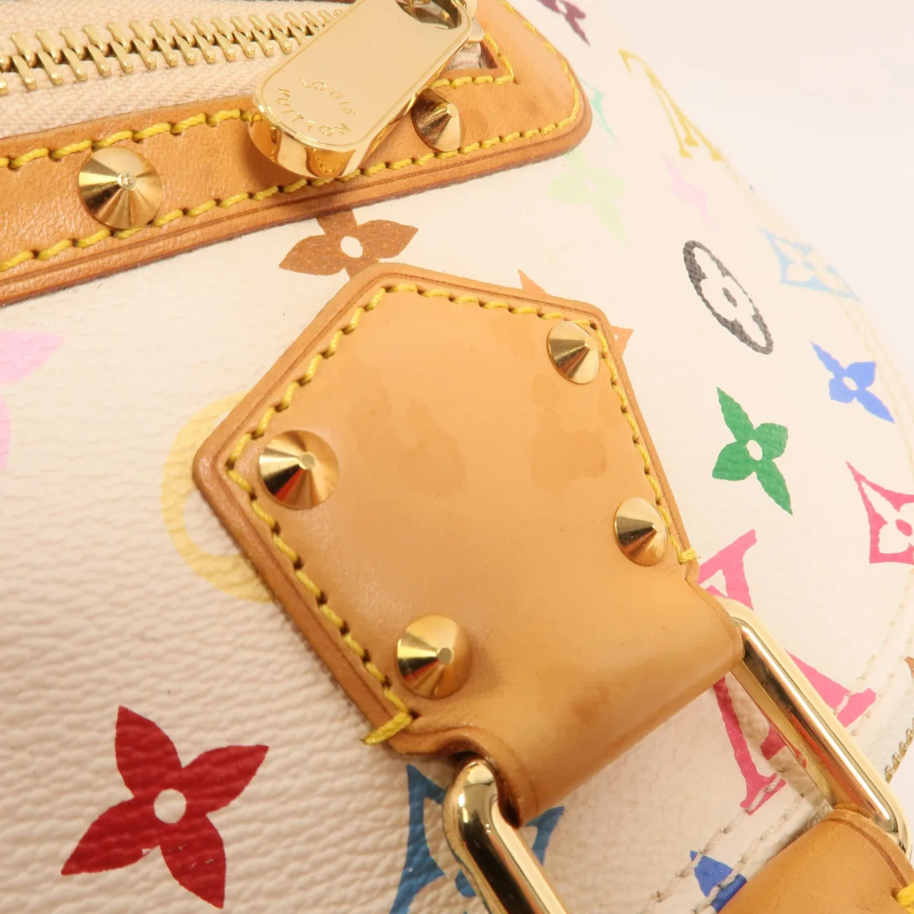 LOUIS VUITTON Alma M92637 Handbag Coated Canvas 白色 Coated Canvas Rank B - Thumbnail 15