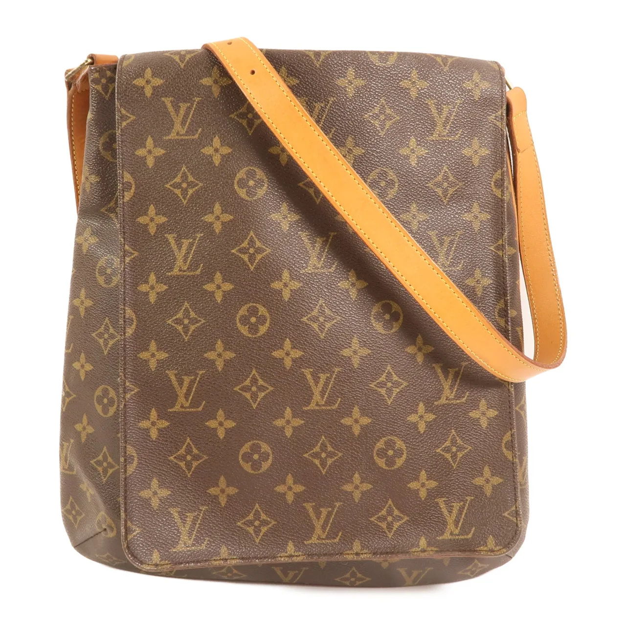 LOUIS VUITTON Musette Salsa M51387 Shoulder Bag Coated Canvas 棕色 / Brown