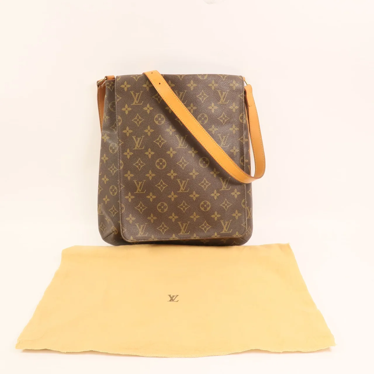LOUIS VUITTON Musette Salsa M51387 Shoulder Bag Coated Canvas 棕色 / Brown Coated Canvas Rank B - Thumbnail 8