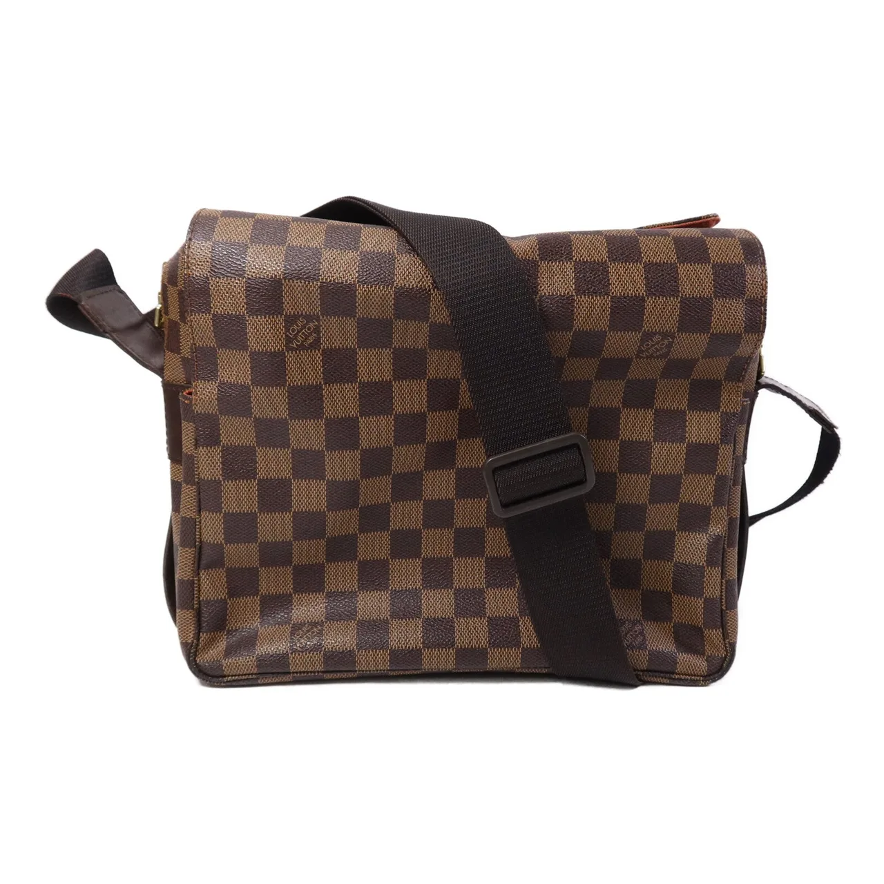 LOUIS VUITTON Naviglio N45255 Shoulder Bag Coated Canvas 棕色 / Brown