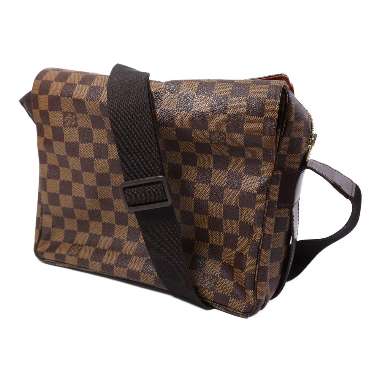 LOUIS VUITTON Naviglio N45255 Shoulder Bag Coated Canvas 棕色 / Brown Coated Canvas Rank B - Thumbnail 3