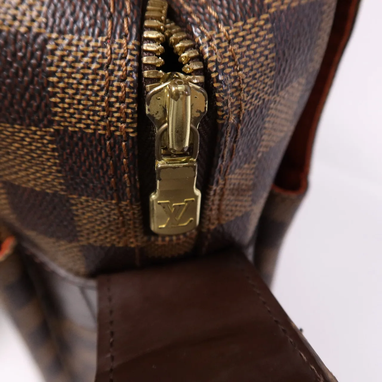 LOUIS VUITTON Naviglio N45255 Shoulder Bag Coated Canvas 棕色 / Brown Coated Canvas Rank B - Thumbnail 7