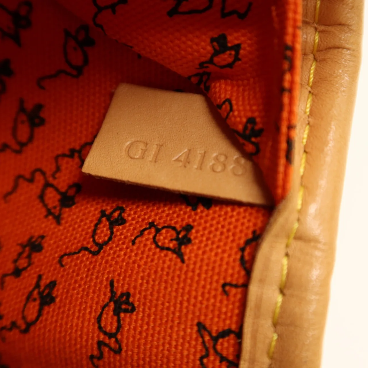 LOUIS VUITTON Neverfull M44441 Tote Bag Coated Canvas 棕色 / 橘色 Coated Canvas Rank A - Thumbnail 7