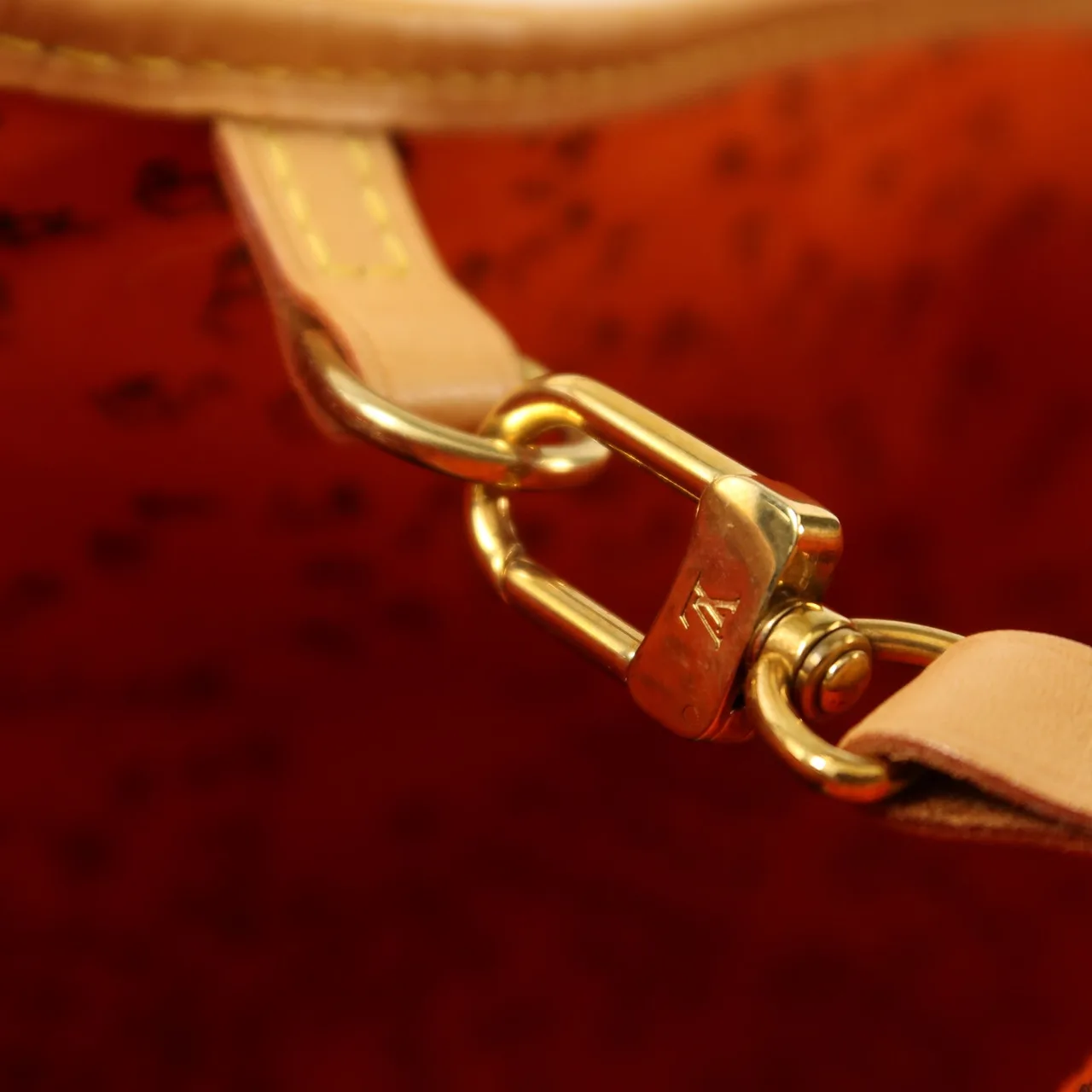 LOUIS VUITTON Neverfull M44441 Tote Bag Coated Canvas 棕色 / 橘色 Coated Canvas Rank A - Thumbnail 9