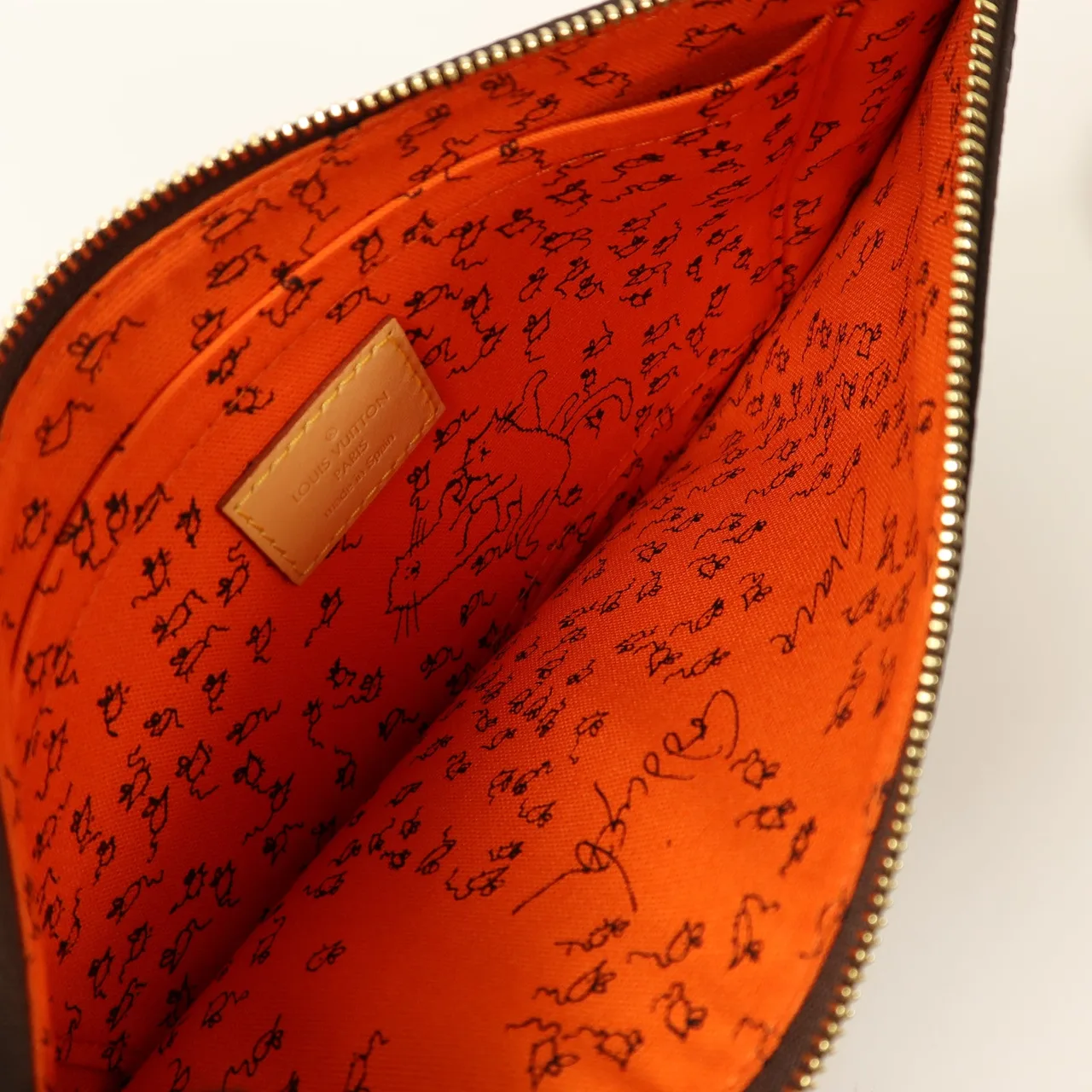 LOUIS VUITTON Neverfull M44441 Tote Bag Coated Canvas 棕色 / 橘色 Coated Canvas Rank A - Thumbnail 17