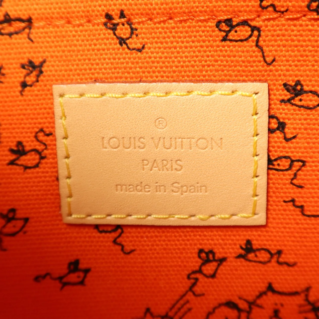 LOUIS VUITTON Neverfull M44441 Tote Bag Coated Canvas 棕色 / 橘色 Coated Canvas Rank A - Thumbnail 18