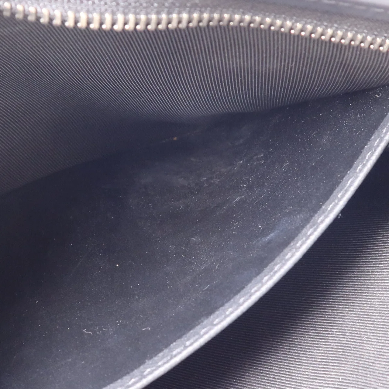 LOUIS VUITTON Pochette Voyage M69535 Clutch Coated Canvas 灰色 / Black Coated Canvas Rank B - Thumbnail 14