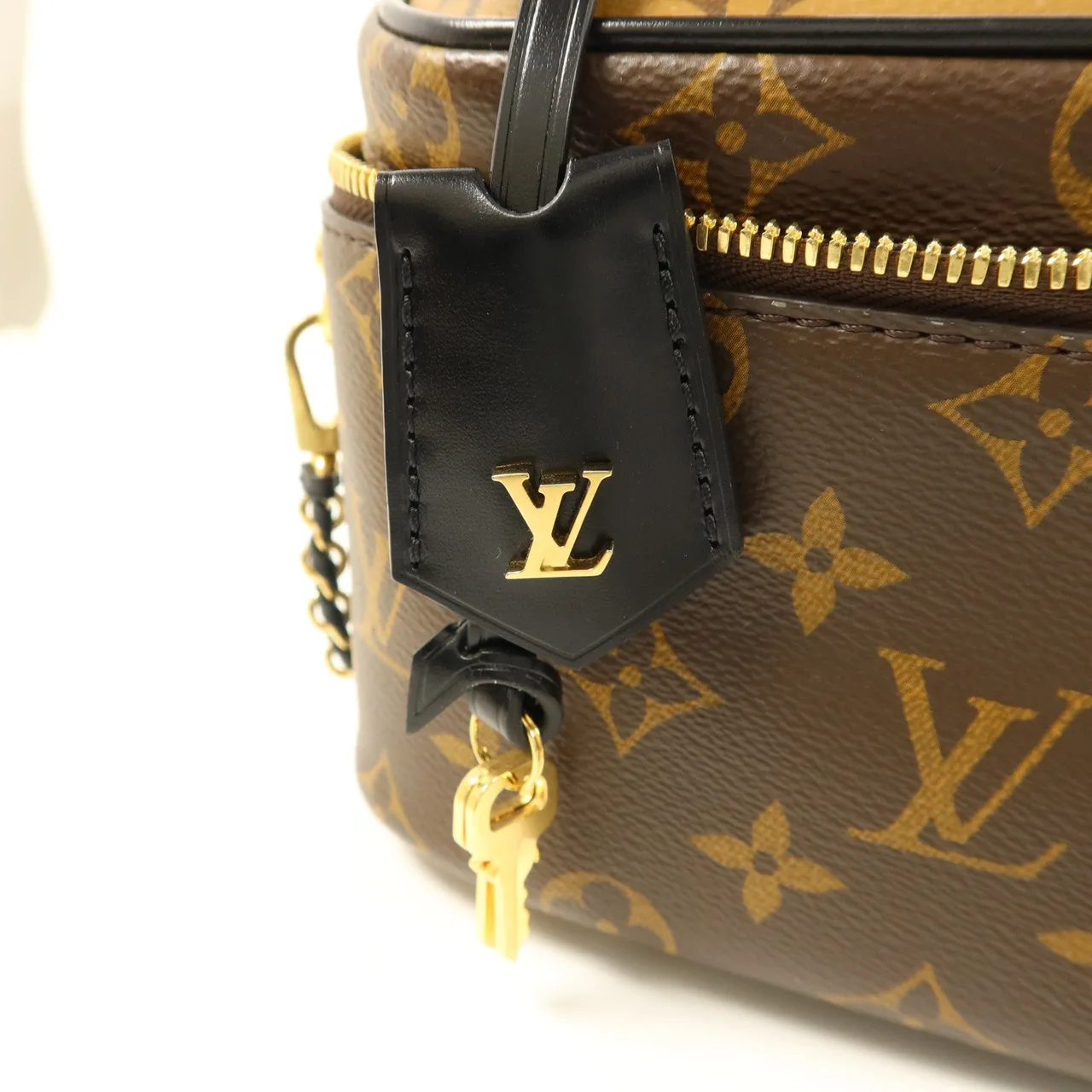 LOUIS VUITTON Vanity M45165 兩用包 塗層帆布 棕色 / Brown 塗層帆布 中古品A - 縮圖 9