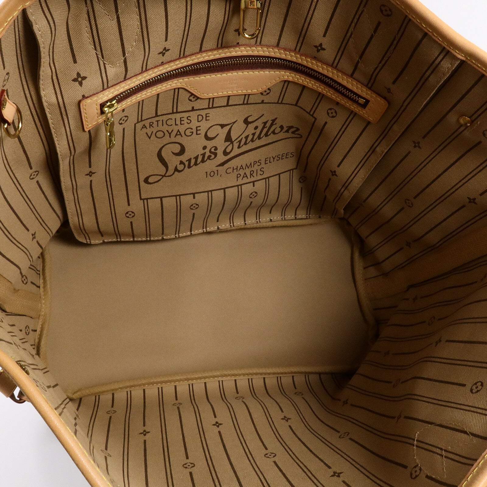 LOUIS VUITTON Neverfull M40156 托特包 塗層帆布 5