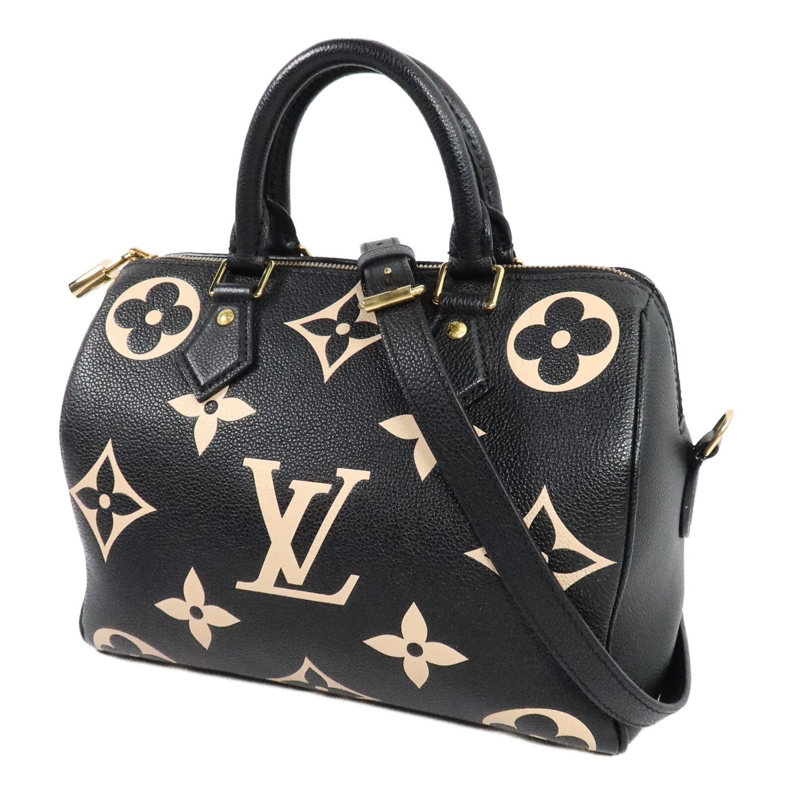 LOUIS VUITTON Speedy Bandouliere 兩用包 牛皮 3