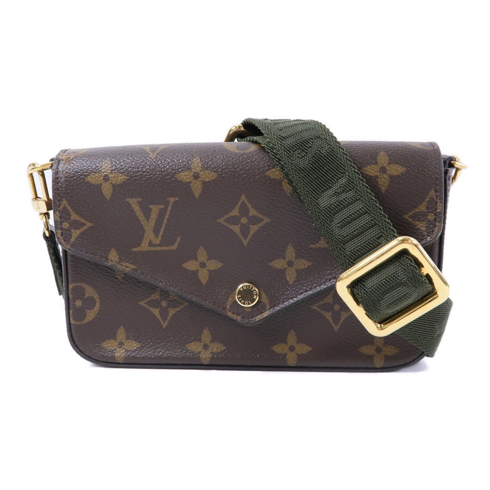 LOUIS VUITTON Felicie M80091 Shoulder Bag Coated Canvas