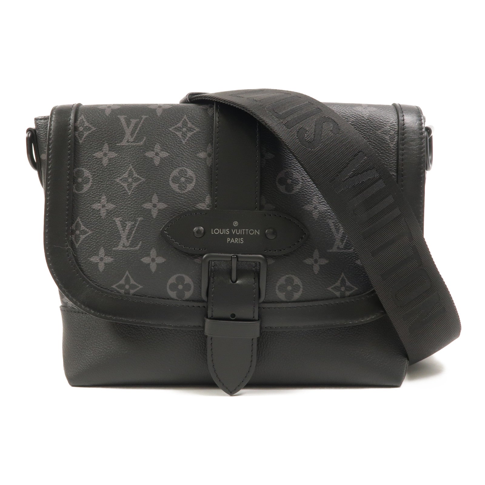LOUIS VUITTON Saumur M45911 Shoulder Bag Coated Canvas