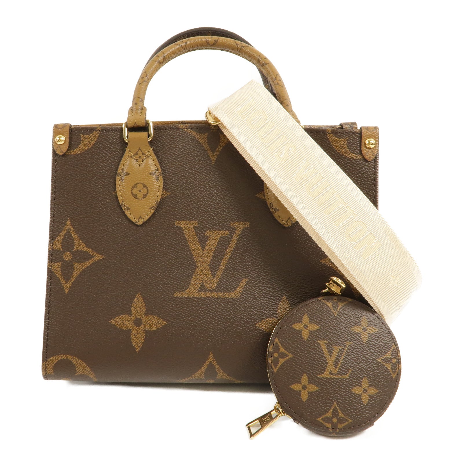 LOUIS VUITTON OnTheGo M46373 兩用包 塗層帆布