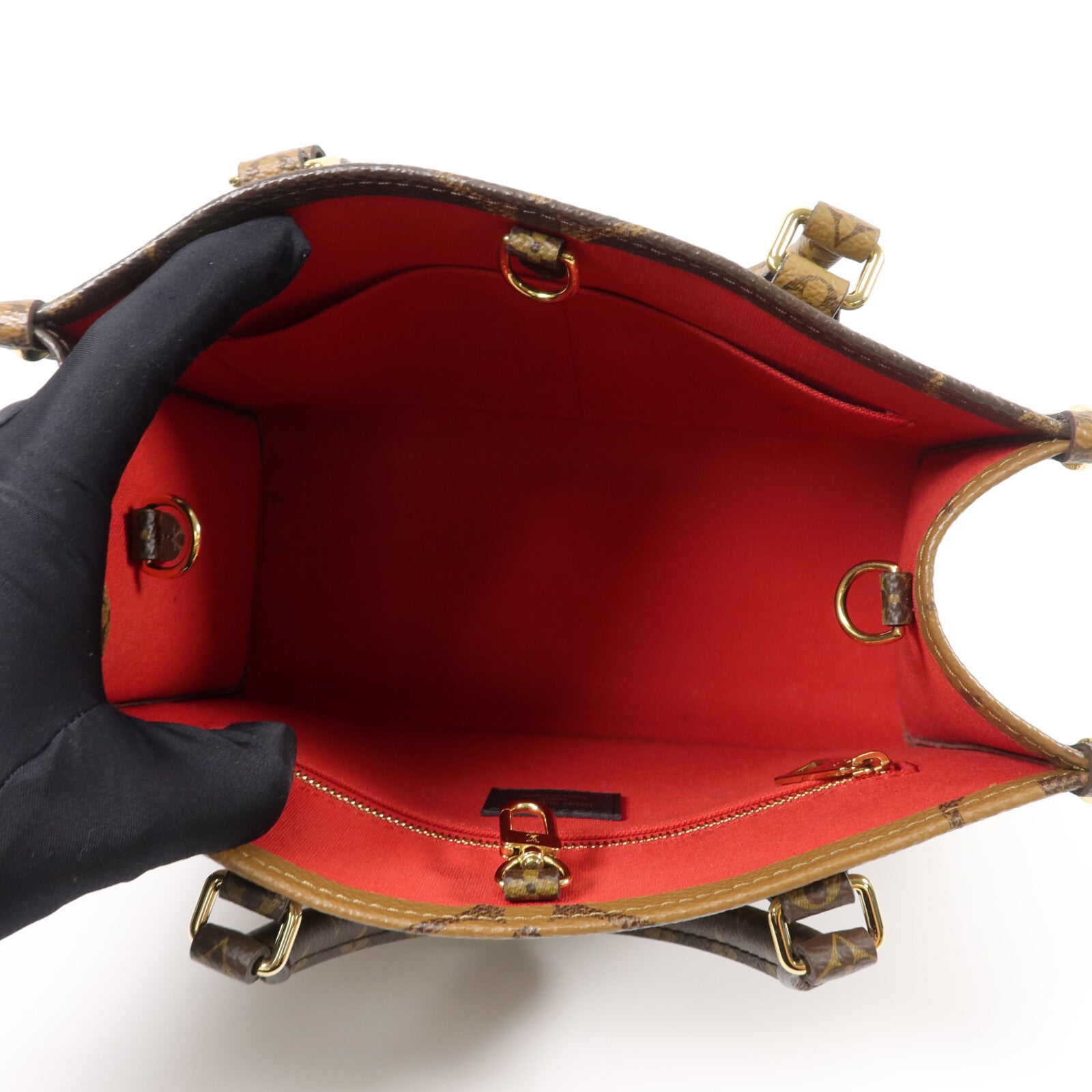 LOUIS VUITTON OnTheGo M46373 2-Way Bag Coated Canvas 5